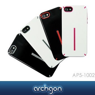 Archgon iPhone 5 / 5S / SE 插卡式雙重保護殼-四色可選擇 (AP5–1002)