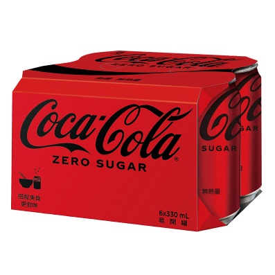 Coca-Cola 可口可樂/可樂零卡Zero易開罐330MLx24入(現貨上架)