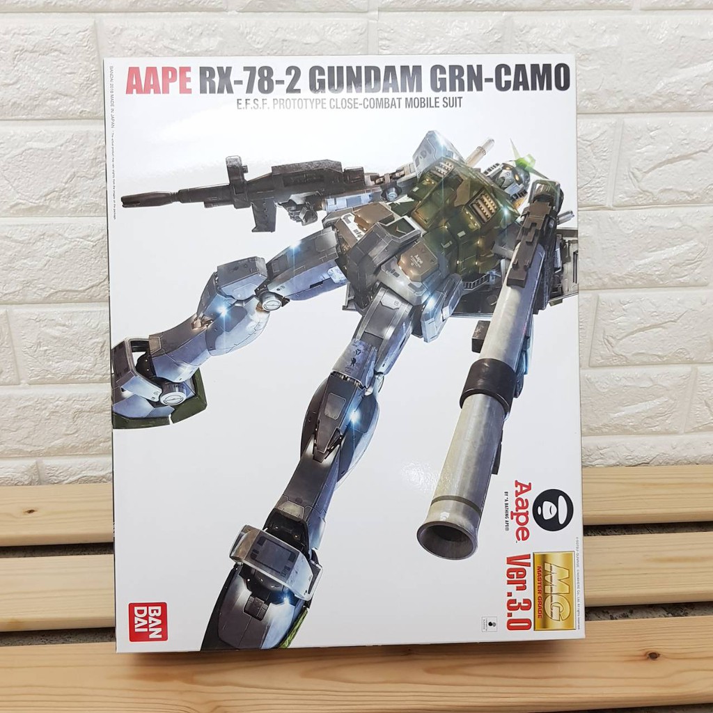 現貨 Bandai MG Aape x gundam rx-78-2 GRN-GAMO 鋼彈 限量聯名[呆米獸]