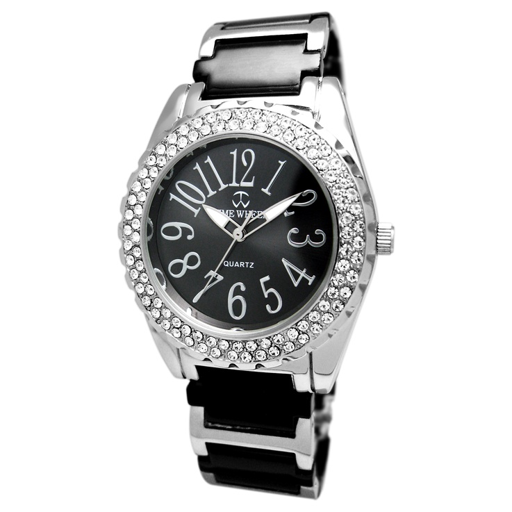TIME WHEEL 個性時尚系列璀璨晶鑽數字陶瓷錶 活動促銷