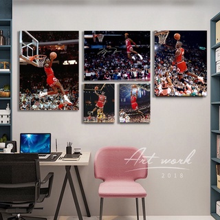 極有家【超多款式】喬丹掛畫 NBA 籃球巨星 實木框掛畫 籃球之神 Jordan 壁畫 臥室 書房裝飾 無框畫 生日禮物