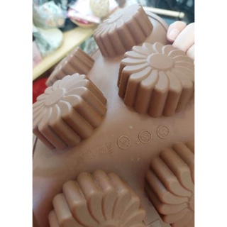 杜拜巧克力模具菊花六連矽膠模具蛋糕模具冰塊模具多用途二手出清烘焙