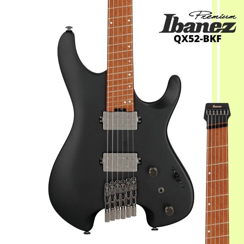 Ibanez Premium QX52-BKF 無頭電吉他 免運 全新公司貨【LIKE MUSIC】雙雙拾音器