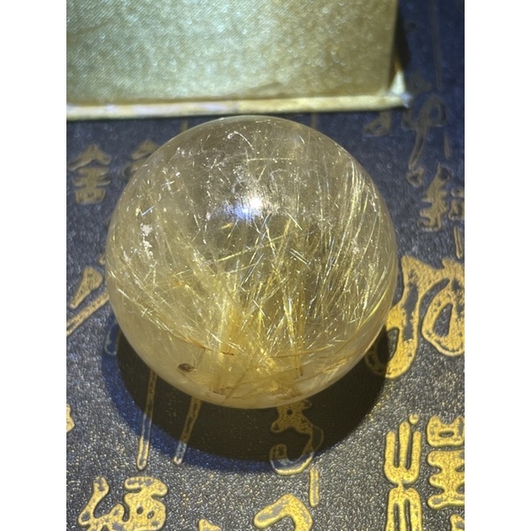 ［沁楹水晶］精品 鈦晶球 44.5mm （附珍藏盒）水晶球 轉運球 風水擺件