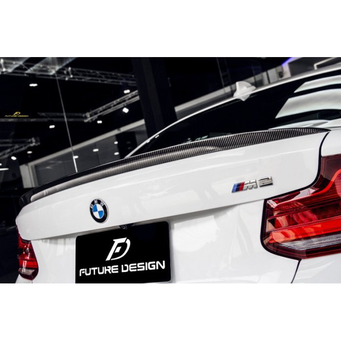 【政銓企業】BMW F22 F87 專用 高品質 抽真空 P款 卡夢 尾翼 現貨 免費安裝 220 235 M2