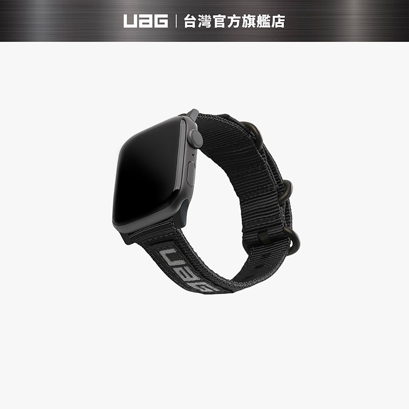 【UAG】Apple Watch 38/40/41mm Nato環保錶帶-黑