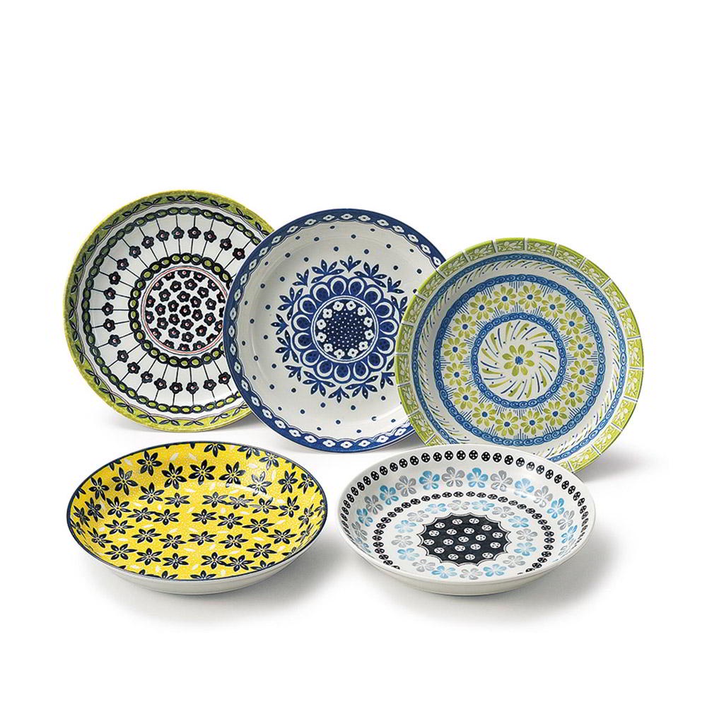 【日本AWASAKA粟坂】美濃燒Pottery Field歐風料理盤5入組《泡泡生活》碗盤 餐盤 陶瓷盤