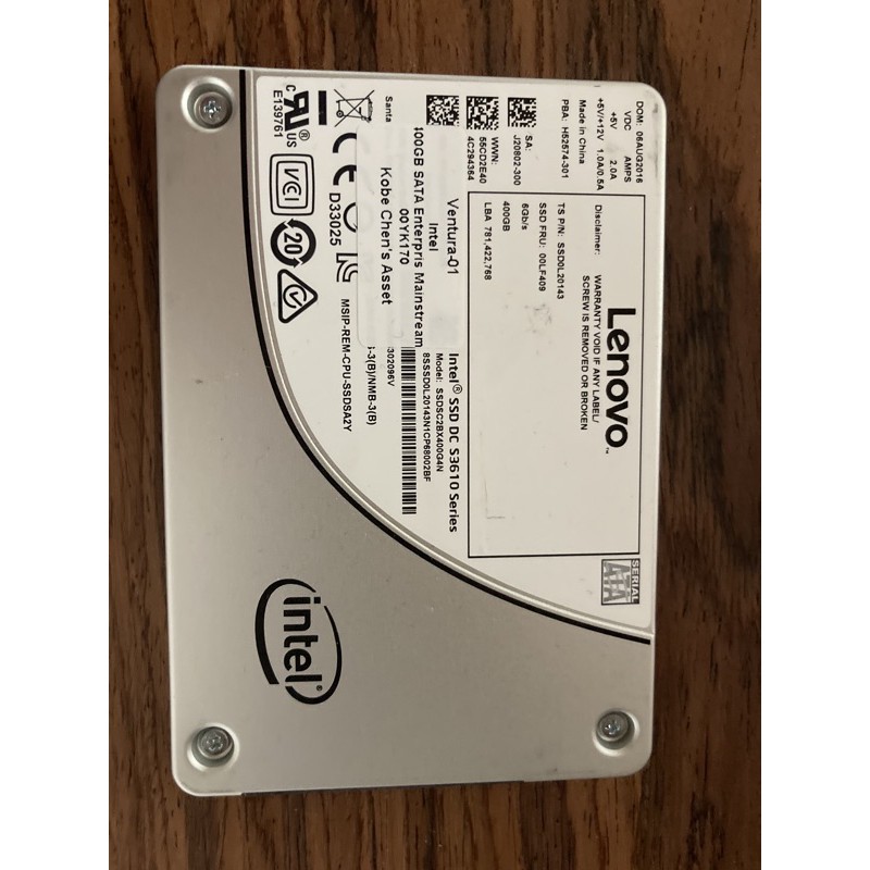 Intel SSD DC S3610 400GB