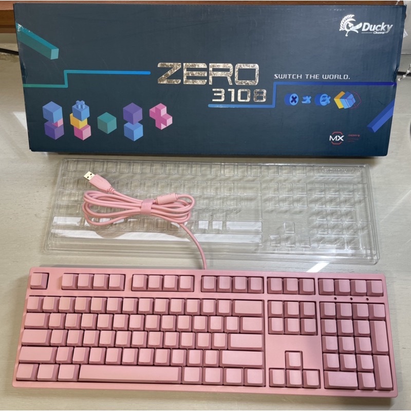 ducky zero 3108 青軸 機械鍵盤 鍵盤 粉