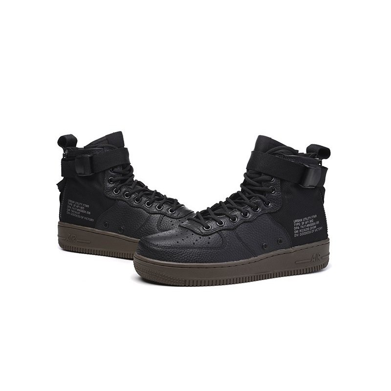 sf air force 1 mid black cool grey