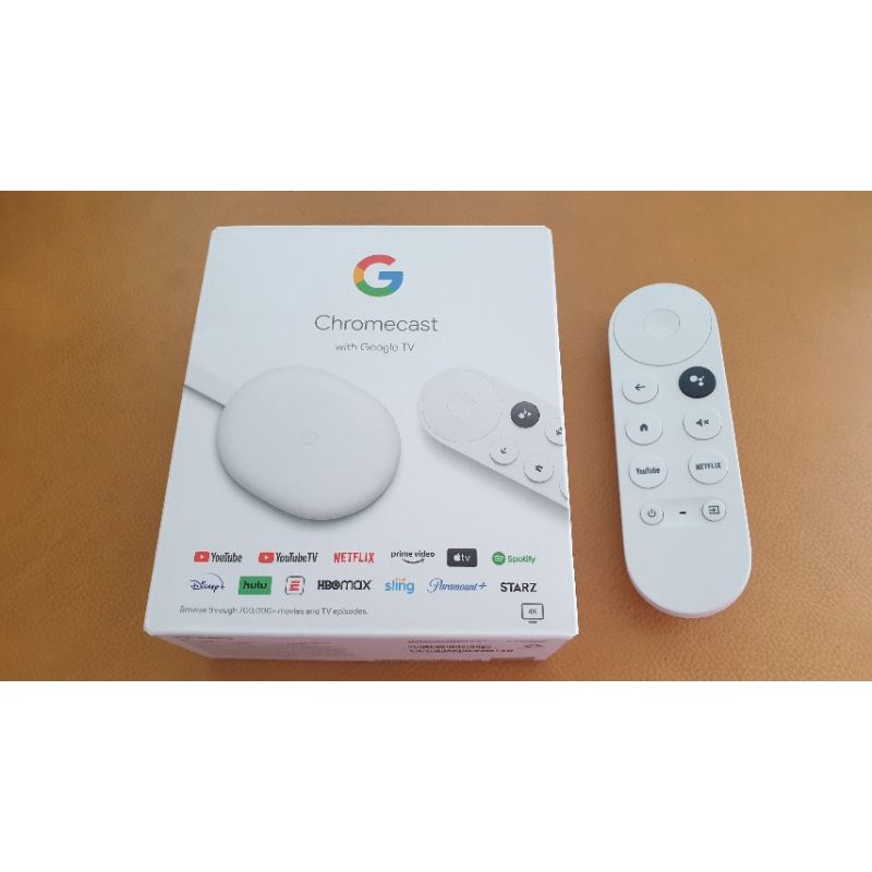 現貨刷卡Google Chromecast with google TV4代第四代遙控器4k