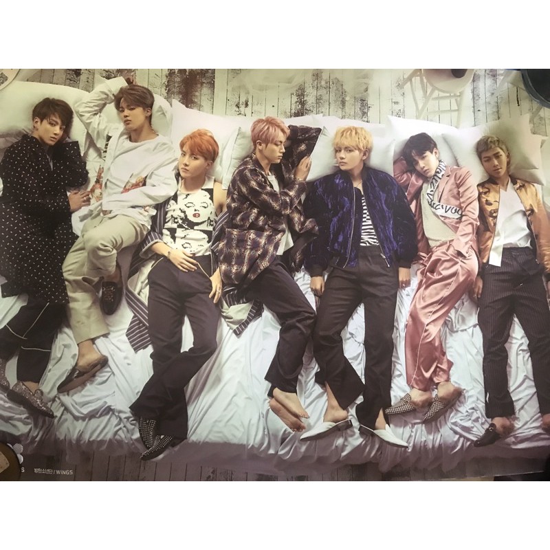 BTS防彈少年團WINGS第二張正規專輯海報正版