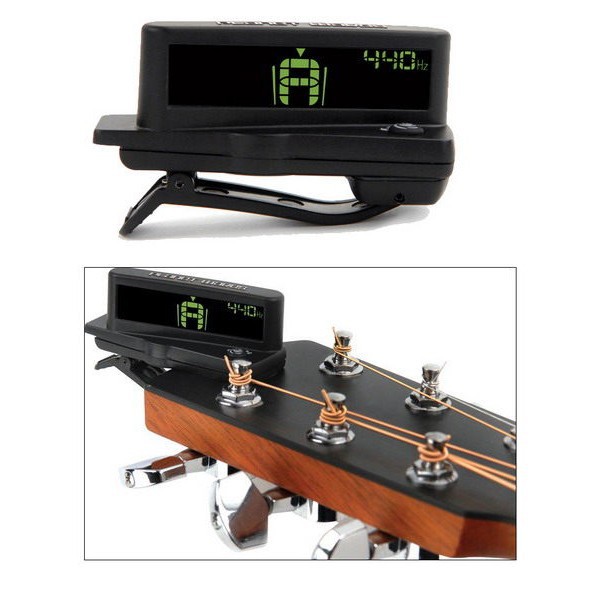 Planet Waves 木吉他/電吉他/電貝斯 Bass 琴頭夾式 LCD 顯示背光調音器[唐尼樂器]