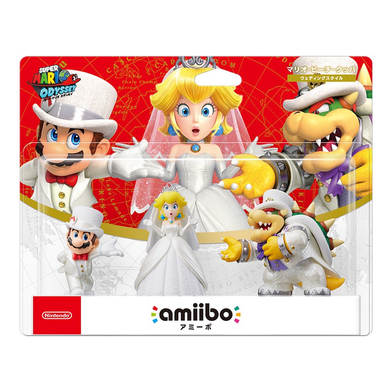 (全新現貨)Nintendo Switch NS amiibo 超級瑪利歐 奧德賽 庫巴 碧姬公主 瑪利歐 白色新郎禮服