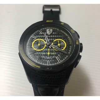 SF 法拉利 手錶 Ferrari 黑色時尚 潮流裝飾腕錶 橡膠皮帶 男錶 $2888