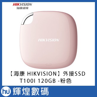 【HIKVISION 海康】T100I 120GB外接式SSD固態硬碟-粉色(附雙頭 TypeC 傳輸線)