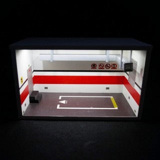 =玩匠= 1:64 合金車模 停車場 場景 車模 拍照道具 地下車庫 汽車主題展示盒 模型 多美卡小汽車
