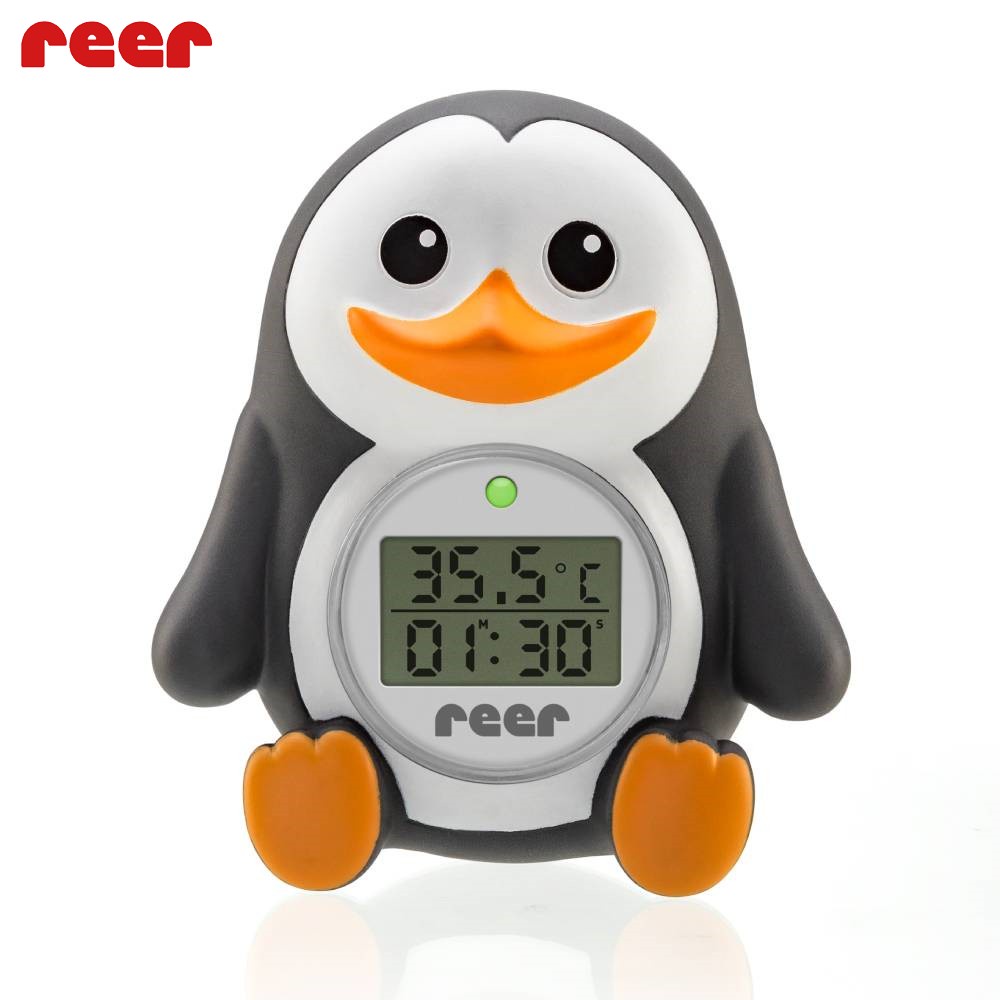 【REER】小企鵝LED洗澡水溫度計