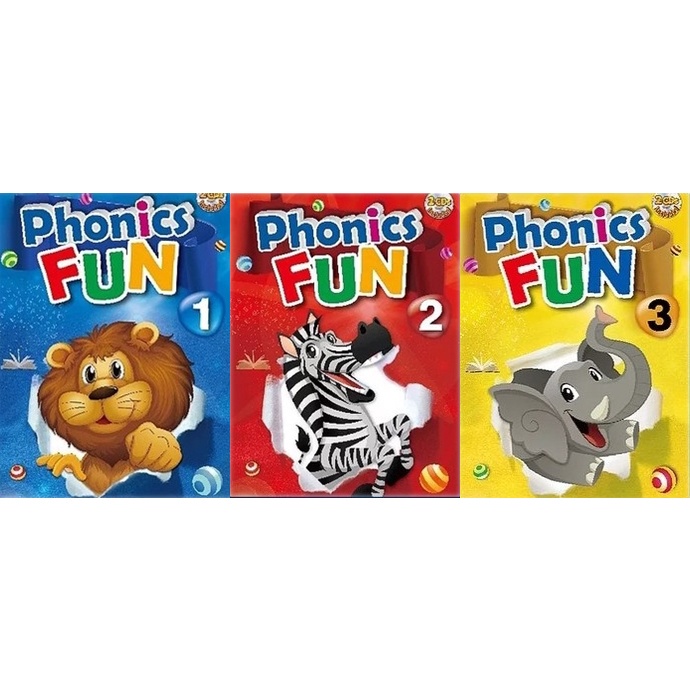 Phonics Fun 1~3冊 (共3書+6CD) 字母學習書