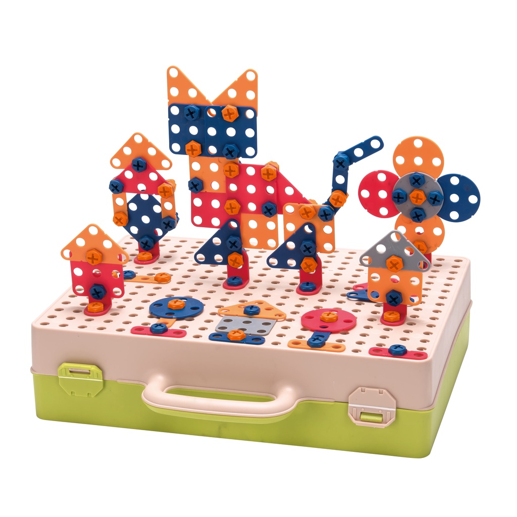 Yimi益米 第二代升級 3D立體 兒童電鑽工具箱 益智動手拼拆卸組裝玩具 兒童擰螺絲螺母拆裝組合 智力開發 現貨 免運