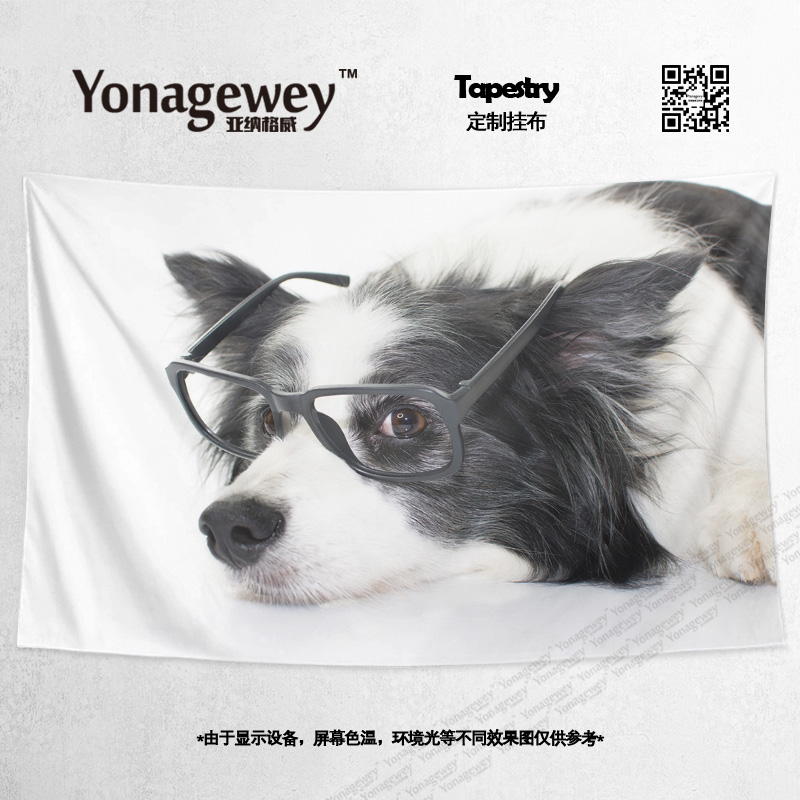 邊境牧羊犬邊牧周邊主題臥室公寓裝飾用品海報背景布掛布牆布掛毯 蝦皮購物