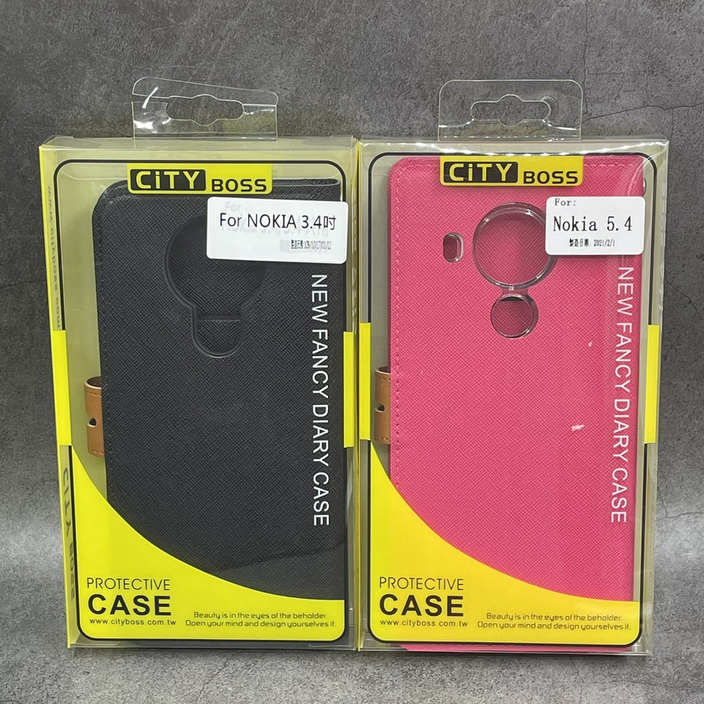 City boss Nokia 3.4 5.4 8.3 (5G) 手機保護套 側掀皮套 保護套 斜立支架保護殼 適用