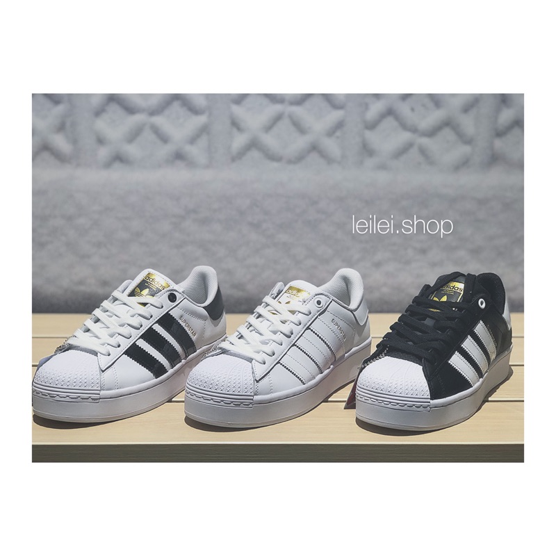 ⚡️LEI LEI⚡️ADIDAS Superstar 女款厚底鞋 白金全白黑金FV3336 FV3334 FV3335