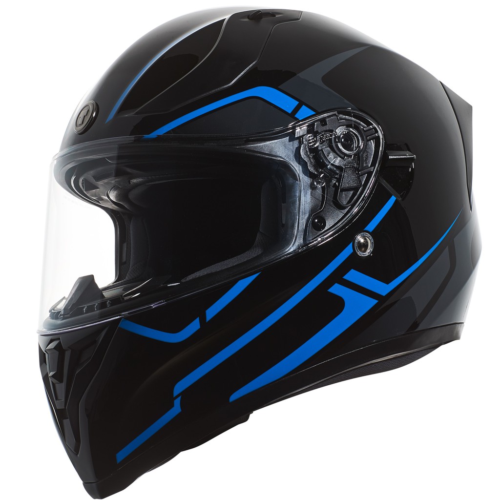 【極度風速】TORC T15 雙鏡片全罩式安全帽 RUSH 亮光藍黑 進口帽 DOT ECE T-15