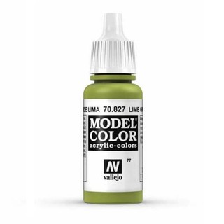 Acrylicos Vallejo 模型色彩 Model Color 077 70827 萊姆綠色 17ml