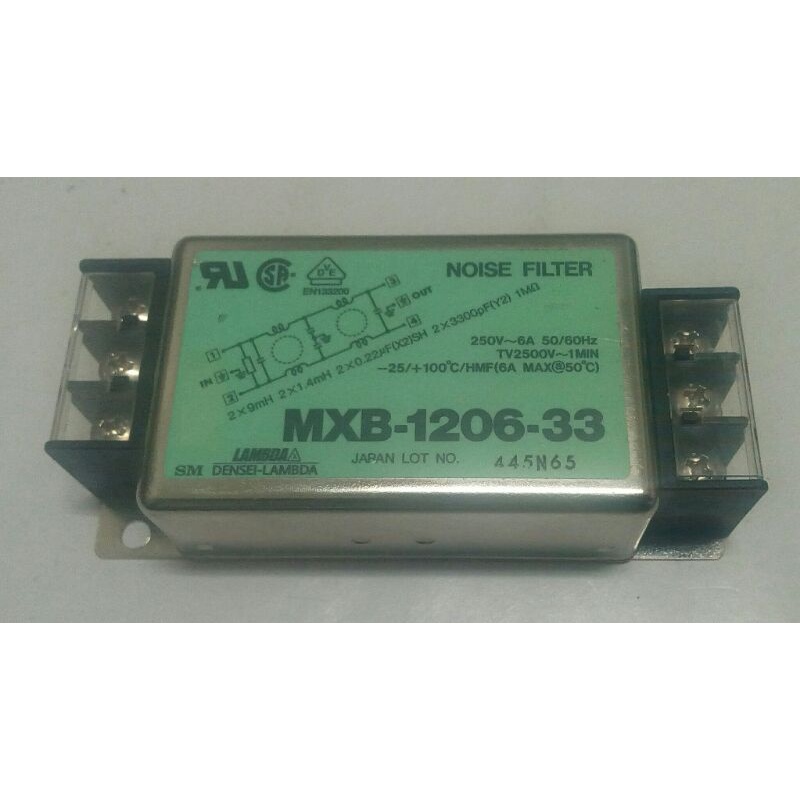 🌞現貨+保固 NEMIC-LAMBDA MXB-1206-33 TDK-Lambda 功率線濾波器 250VAC 6A