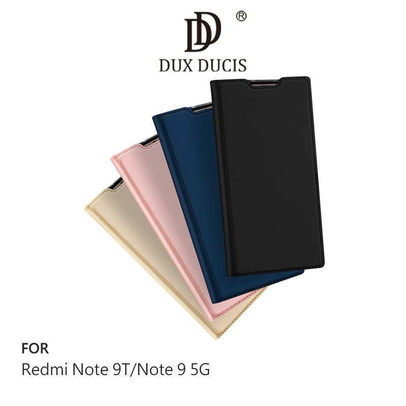 DUX DUCIS 紅米 Note 9T/紅米 Note 9 5G SKIN Pro 皮套 可立 插卡 側翻 保護套