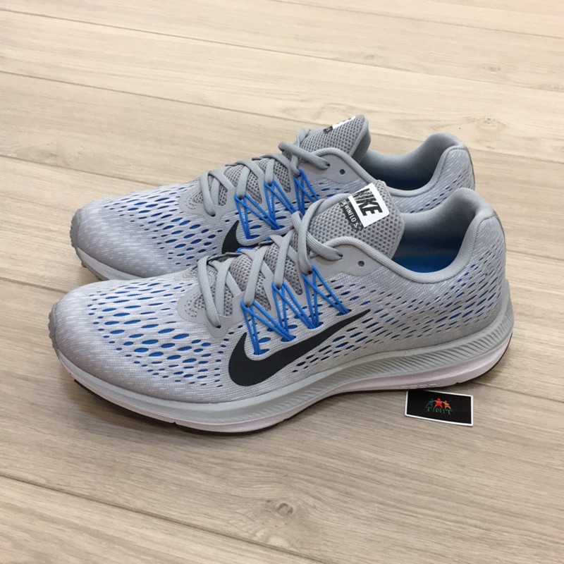 《TNT》NIKE ZOOM WINFLO 5 男 輕量 耐磨 氣墊 慢跑鞋 灰/藍 AA7406003