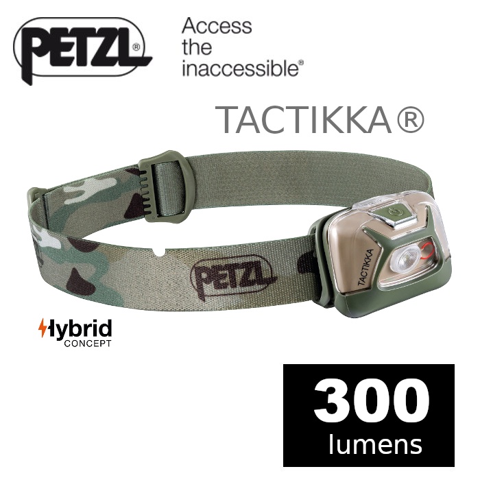【速捷戶外】PETZL E093HA 高亮度LED頭燈(300流明) TACTIKKA, 登山露營
