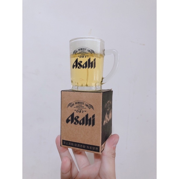 ASAHI 朝日啤酒造型蠟燭(乾杯款)(新品附盒) 杯子