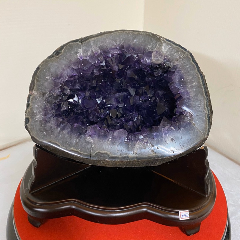 天然 烏拉圭🇺🇾財寶袋圓洞型 紫水晶洞  🔮紫遇貴人專屬你的小烏圭😘系列 編號:242 限:sweetingangela
