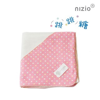 nizio 跳跳糖四層紗浴包巾 (粉紅/灰/粉綠/嬰兒白)【安琪兒婦嬰百貨】