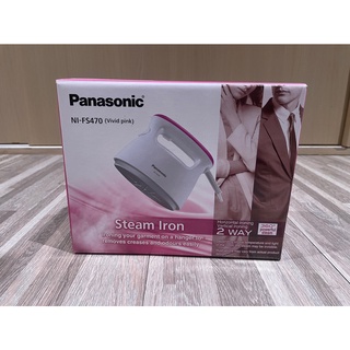 Panasonic 蒸汽熨斗NI-FS470 白桃紅色 全新