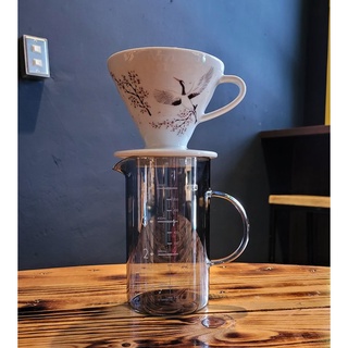 【多塔咖啡】MILA 全玻璃 燒杯款玻璃壺 650ML 透黑色 咖啡下壺 可微波 咖啡玻璃壺