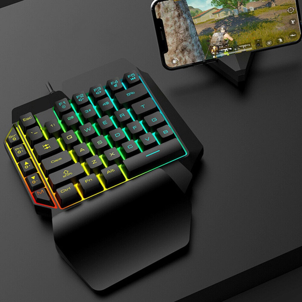 单手机械游戏键盘左手键盘 用于lol Pubg Fortnite Bjfranchisemall 蝦皮購物
