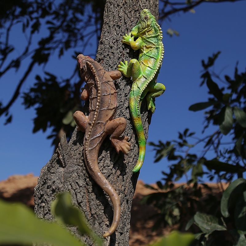 仿真 蜥蜴 裝飾 爬行 動物 花園 擺件 庭院 裝飾 創意 園藝 蜥蜴掛件