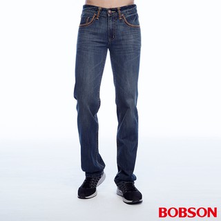 bobson 男款低腰後口袋繡花直筒褲1812-52
