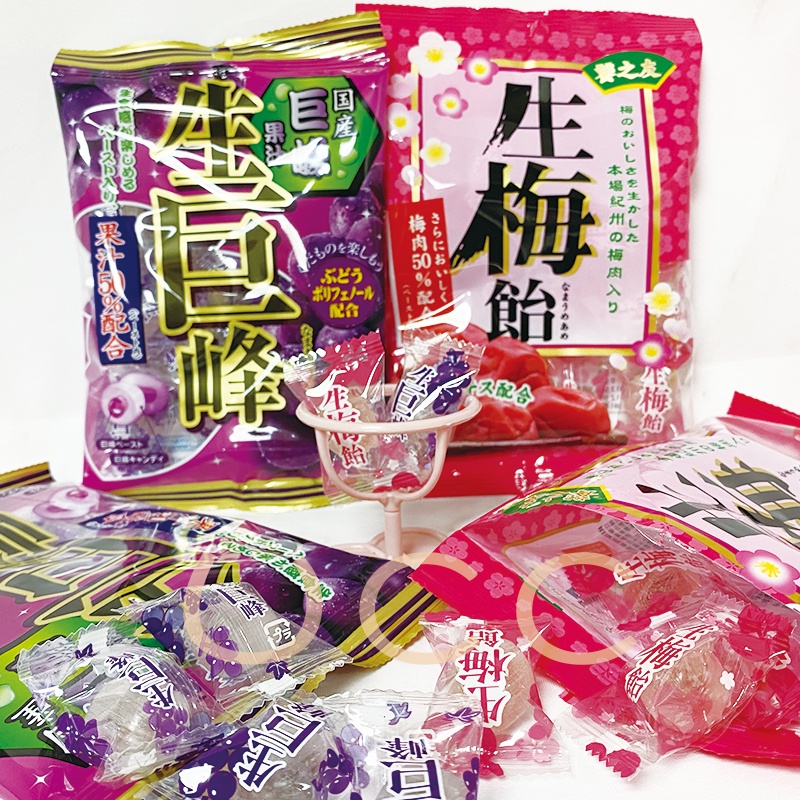『Ribon 立夢』日本生巨峰葡萄糖、生梅糖85g 60g 梅子 硬糖 酸甜 梅肉 葡萄 糖果