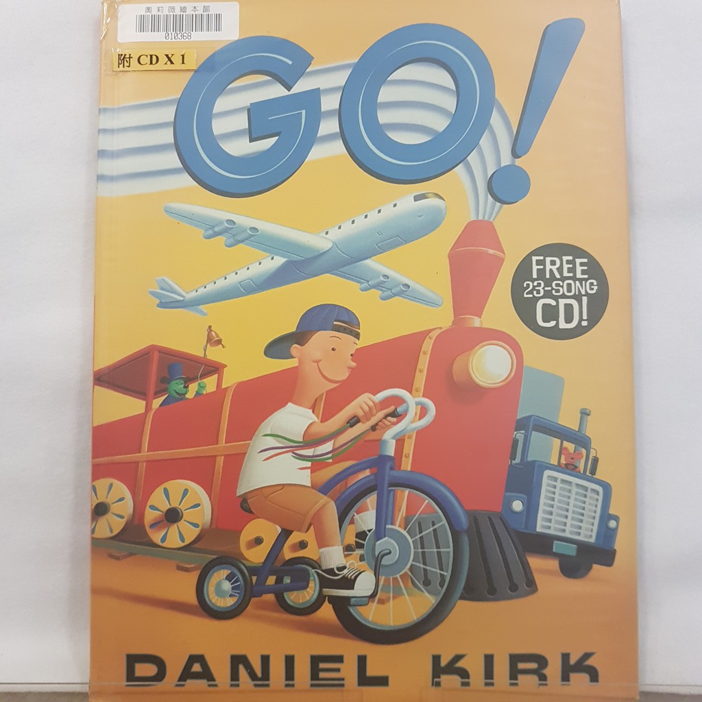 二手書📗英文繪本(附CD)Go!//Daniel Kirk//交通工具