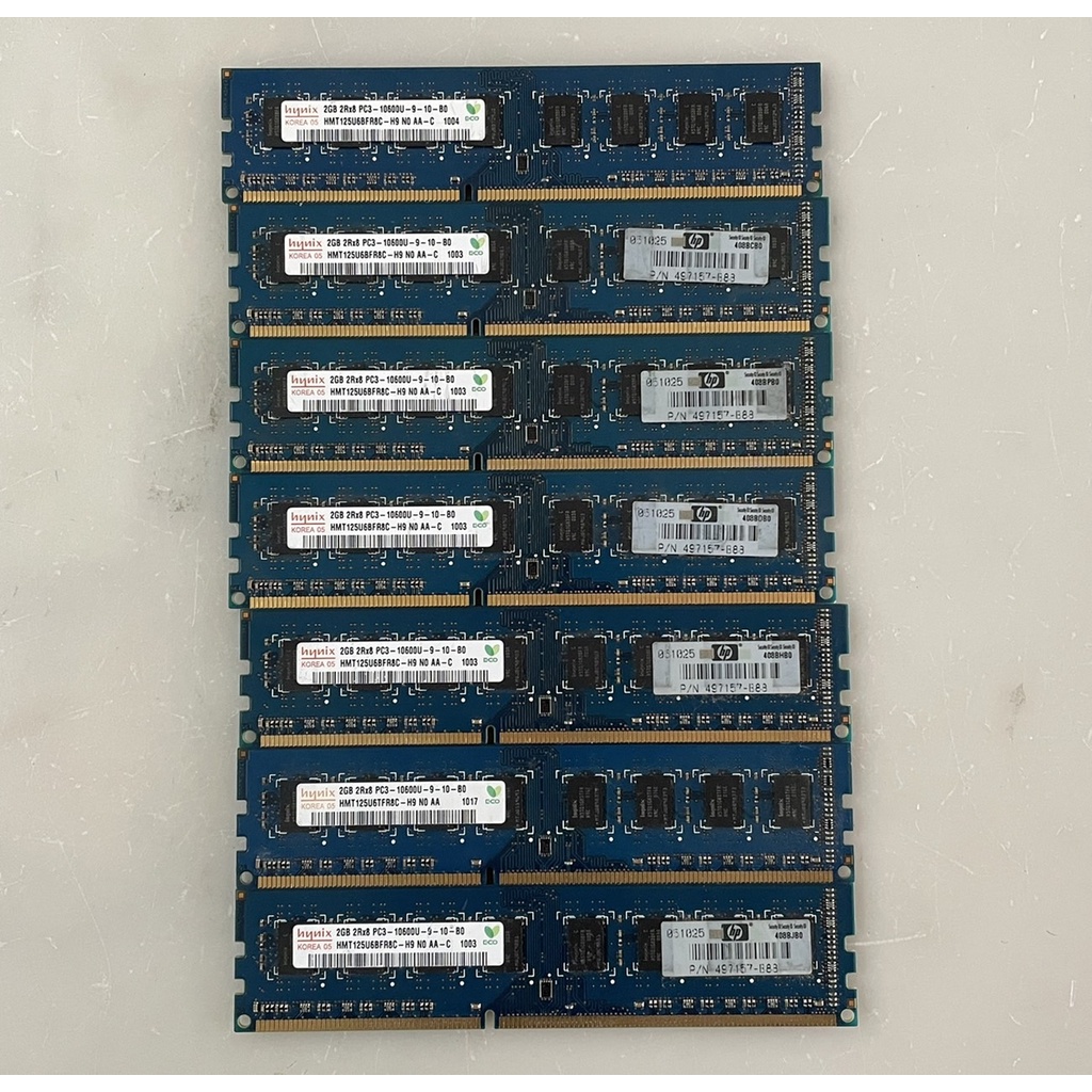 《郭大@記憶體》二手桌上型DDR3 2G記憶體/HYNIX SK海力士 D3 2G 1333/終身保固