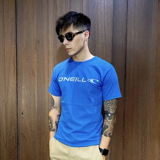 美國百分百【全新真品】O'Neill 短袖 棉質 T恤 上衣 休閒 logo T-shirt 寶藍 AN74
