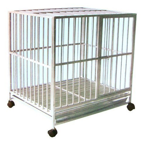 4台尺 固定式白鐵管籠 S203不銹鋼室內籠 不鏽鋼固鎖式管籠 狗籠 4X3尺（DK-0616）每件13,500元
