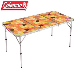 Coleman CM-26750自然風抗菌摺桌/140 70cm及40cm的2階段高度調整-大營家登山露營