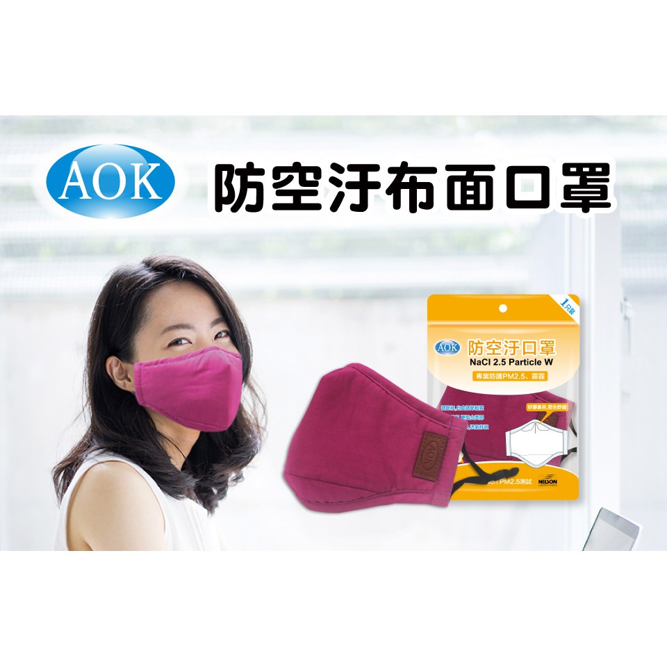 現貨 AOK飛速防空汙 PM2.5口罩-布面款  布口罩 空汙口罩 (健康城)