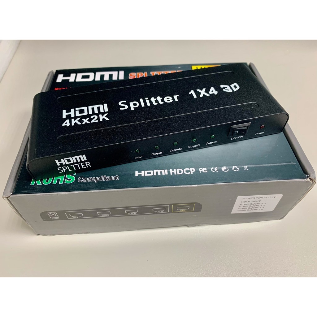 『3C』HDMI 3D UHD 4K x 2K 1x4 splitter 一進四出