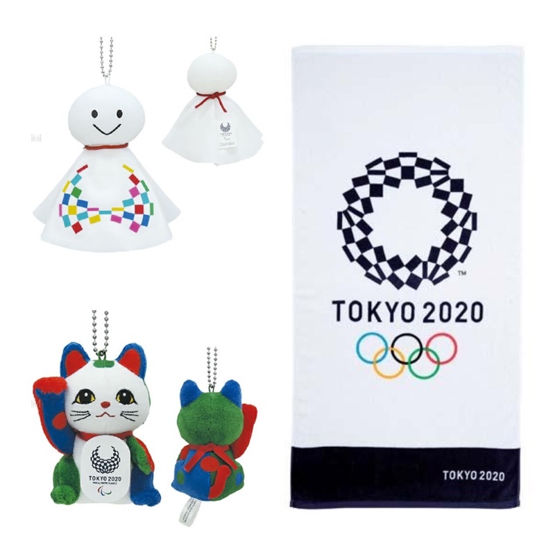 【現貨】 日本2020 東京奧運 棉質毛巾 晴天娃娃 招財貓 達摩 奧運 金牌